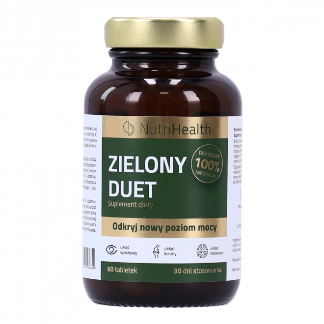 NutriHealth doplněk stravy GREEN DUET, (60 kapslí) 100% přírodní