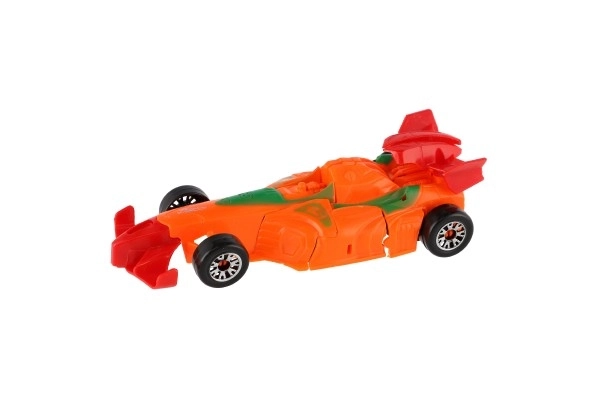 Transformer auto/robot závodní formule plast 19 cm na kartě