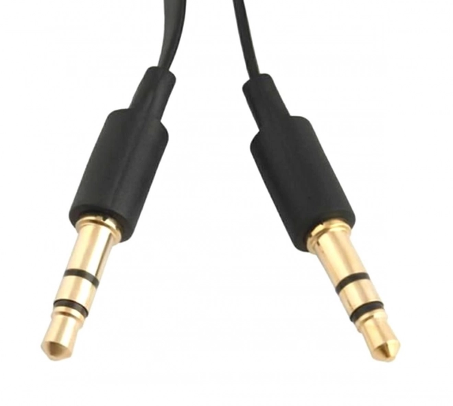 AK292A JACK 3,5mm plochý kabel 1M ČERNÝ