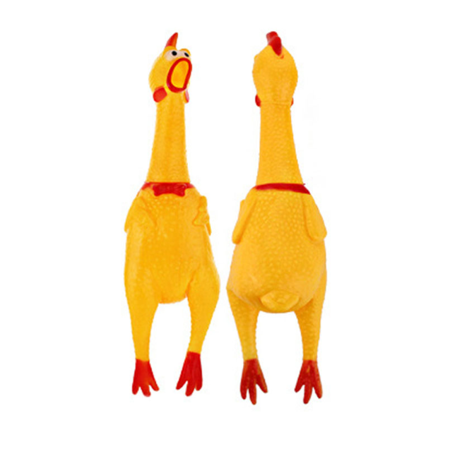 Pískací hračka pro psy - kuře, 35 cm