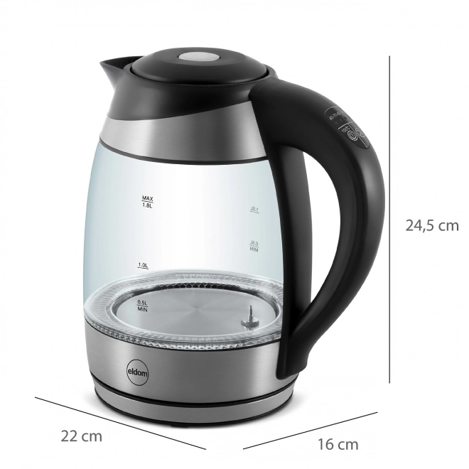 Rychlovarná konvice ELDOM C520 s regulací teploty, 1,8 l