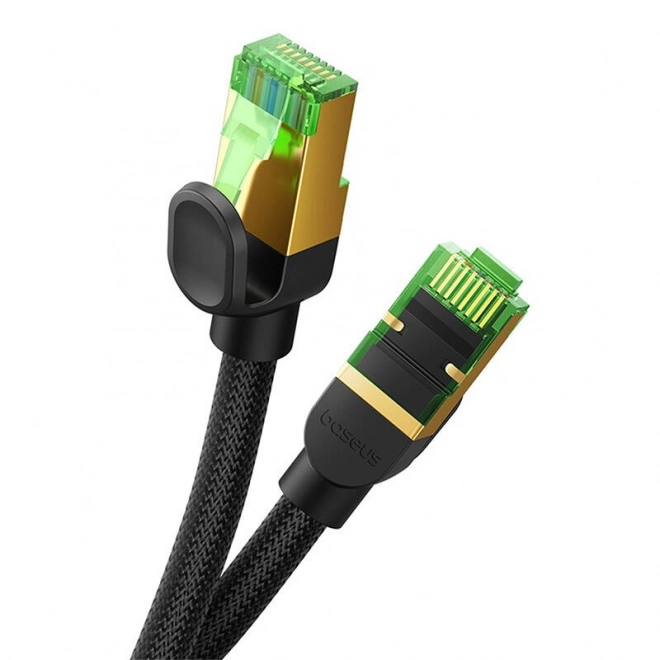 Opletený síťový kabel cat.8 Baseus Ethernet RJ45, 40 Gb/s, 5 m (černý)