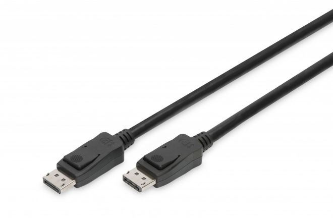 Propojovací kabel DisplayPort s nacvakávacím konektorem 8K 30Hz UHD typ DP/DP M/M černý 2m