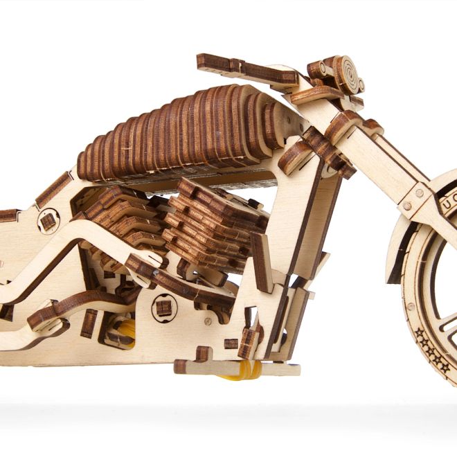 Ugears 3D dřevěné mechanické puzzle VM-02 Motorka