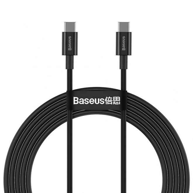 Kabel Baseus Superior Series USB-C na USB-C, 100W, 2m (černý)