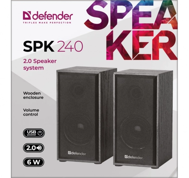 Drátové dřevěné reproduktory SPK-240 2.0