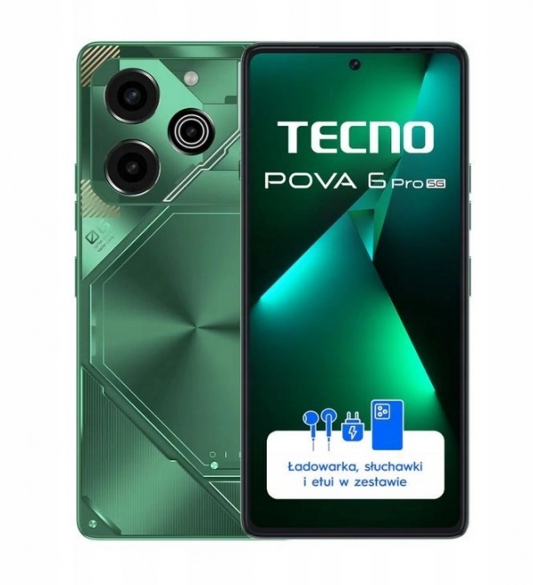 POVA 6 PRO 5G Comet Green smartphone