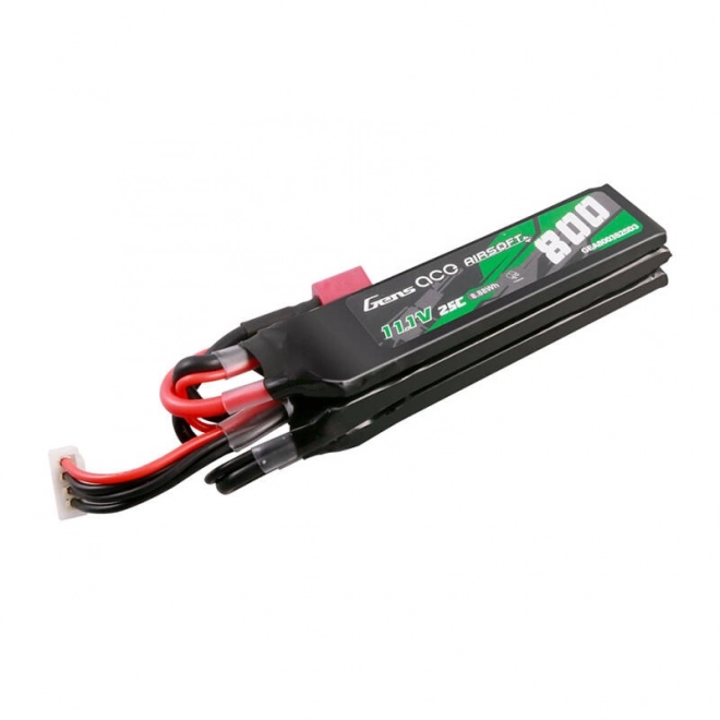 Gens ace 25C 800mAh 3S1P 11.1V NUNCHUCK 3X Airsoft Gun Lipo baterie s konektorem Deans(T)