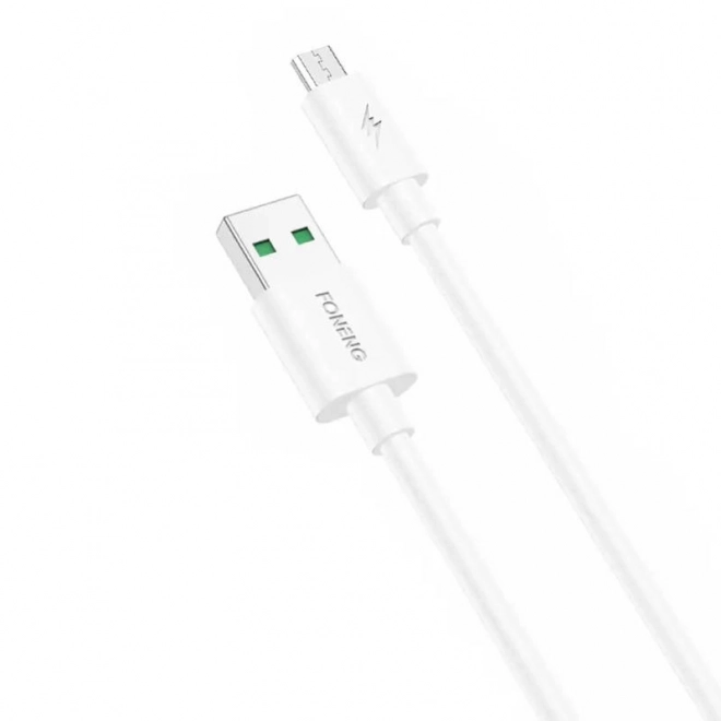 Kabel Foneng X67 USB-Micro USB, 5A, 1 m (bílý)