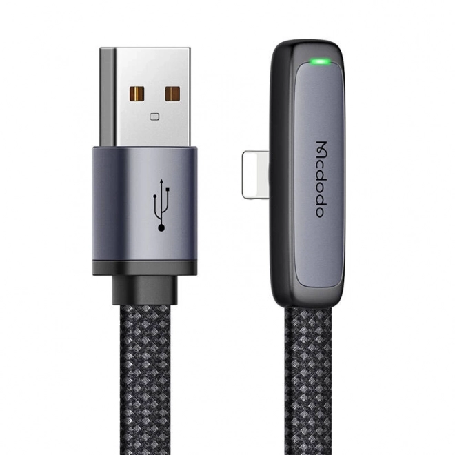 Mcdodo CA-2791 Úhlový kabel USB na blesk, 1,8 m (černý)