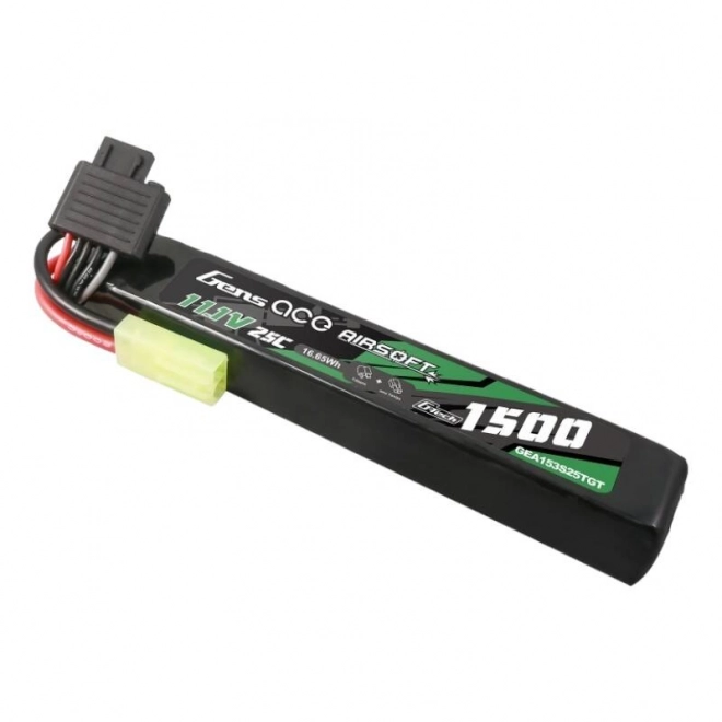 Gens ace G-Tech 25C 1500mAh 3S1P 11.1V Airsoft Gun Lipo baterie s Tamiya