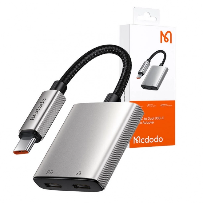 Audio adaptér 2v1 Mcdodo CA-5570 2v1 USB-C na 2x USB-C