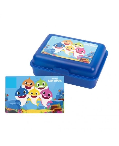 Box na snídani, Lunch Box Baby Shark,17,5 x 12,8 x 6,9 cm, LICENCOVANÝ ORIGINÁLNÍ VÝROBEK