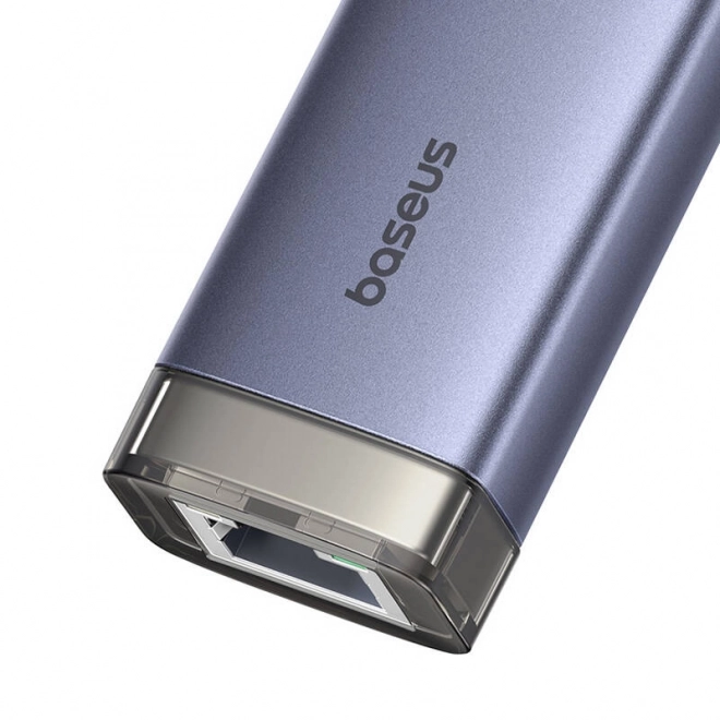 Rozbočovač 4v1 Baseus UltraJoy USB-A&USB-C na 3xUSB3.0+USB-C+RJ45 (šedý)