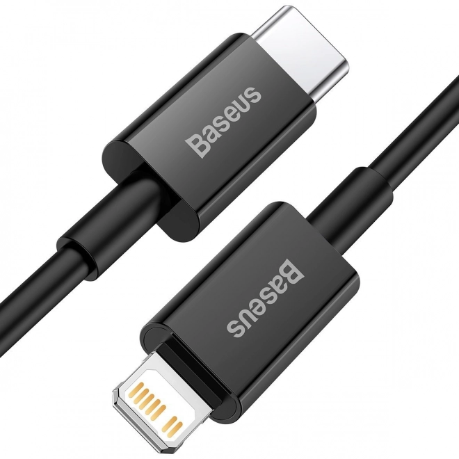 Kabel Baseus Superior Series USB-C na iP, 20W, PD, 1m (černý)