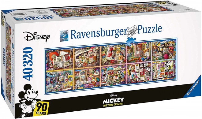 Puzzle 40 000 dílků S Mickeym v průběhu let