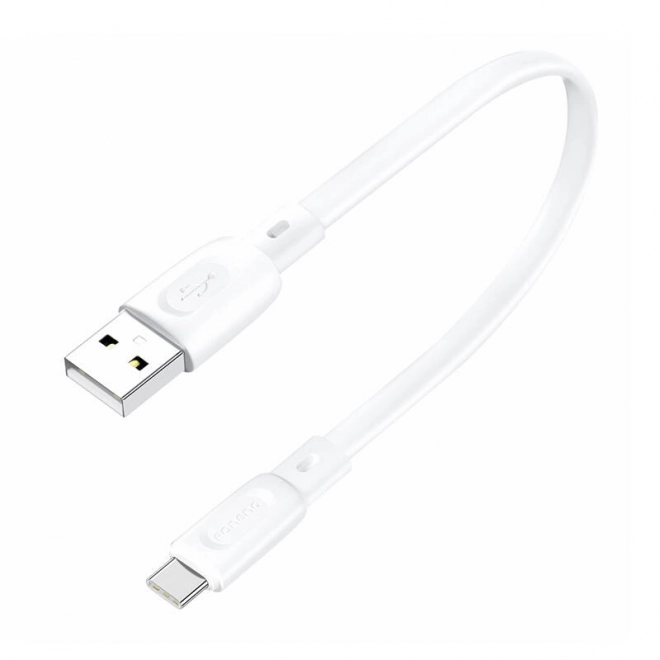 Foneng kabel USB-A na USB-C 0,25m bílý