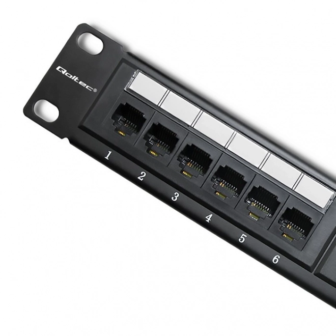 Patch panel RACK | 24 portů | cat.6 UTP | Black