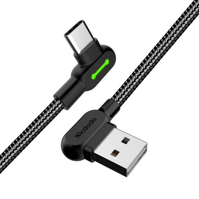 Kabel USB-C Mcdodo CA-5280 LED, 1,8 m (černý)