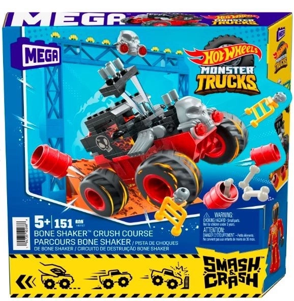 Hot Wheels Monster Trucks Bone Shaker kaskadérské podložky