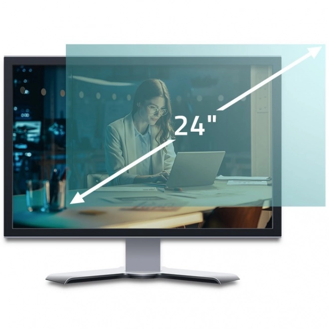 Filtr modrého světla 24" | 16:9 | Ochrana očí | Ochrana proti oslnění | Matný | pro monitor