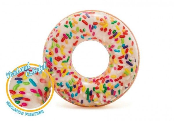 Nafukovací kruh bílý donut 114 cm