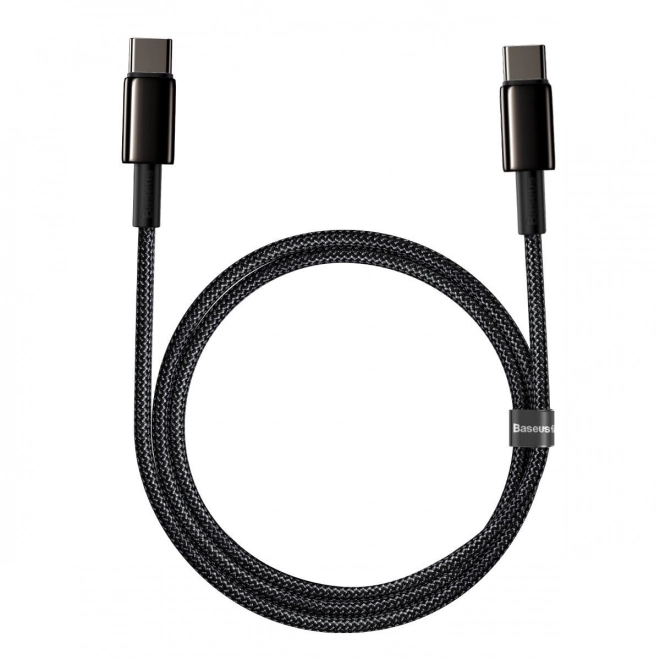 Baseus Tungsten Gold Cable Type-C to Type-C 100W 1m (černý)