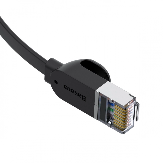 Baseus Cat 6 UTP Ethernet kabel RJ45 plochý 0,5 m černý