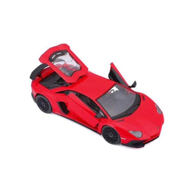 Kovový model Bburago Lamborghini Aventador červený 1:24