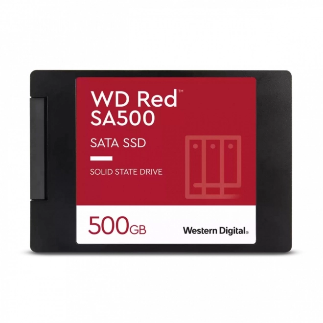 Červený SSD disk 500GB SATA 2,5 WDS500G1R0A