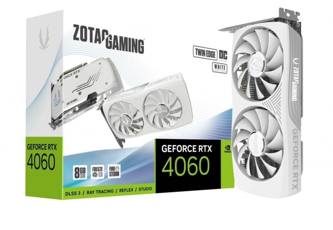 Grafická karta GeForce RTX 4060 Twin Edge OC 8GB GDDR6 128bit bílá