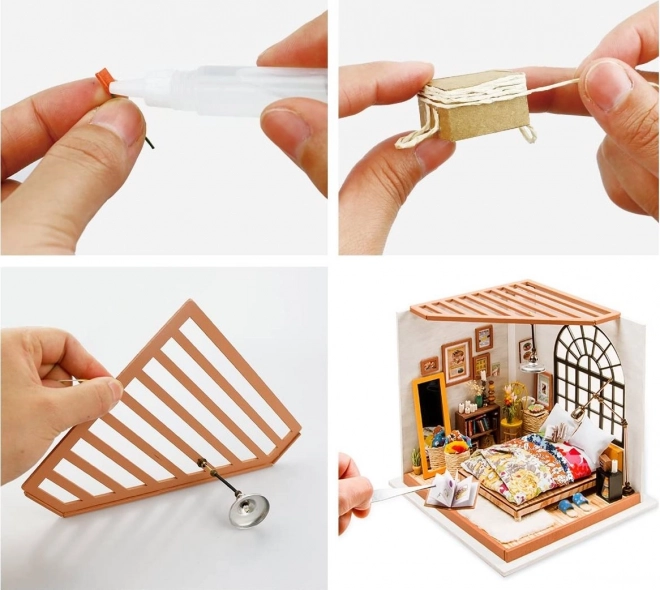 Aliččina ložnice snů - DIY Miniatura pokoje pro panenky