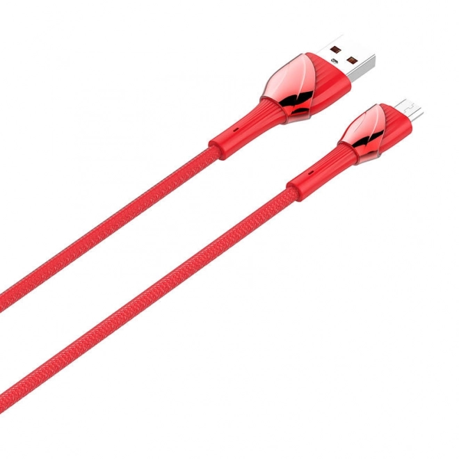 LDNIO LS662 USB - Micro USB 2m, 30W kabel (červený)