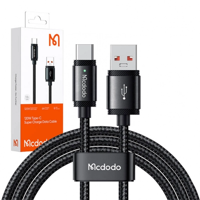 Kabel USB-A na USB-C Mcdodo CA-4730, 120W, 1,5 m (černý)