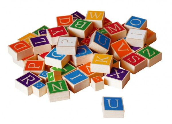 Dřevěná abeceda - 60 dílků