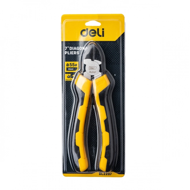 Diagonální kleště 7" Deli Tools EDL2207 (žluté)