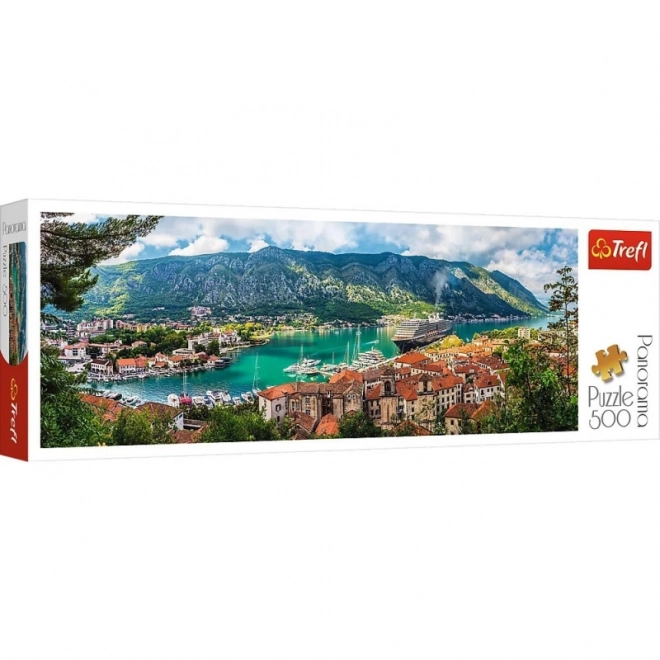 Panoramatické puzzle Kotor, Montenegro 500 ks