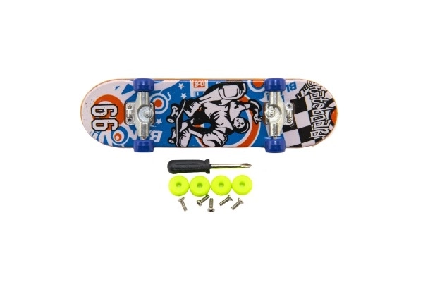 Šroubovací prstový skateboard s doplňky - 9 cm