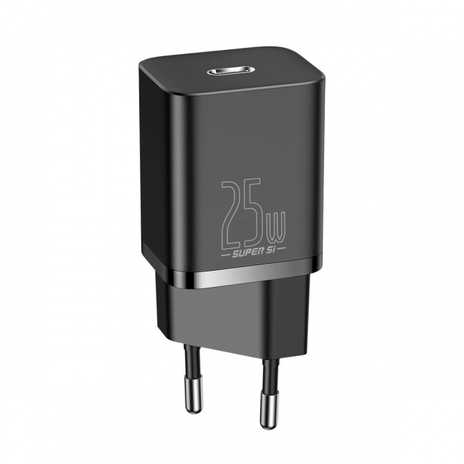 Baseus Super Si Quick Charger 1C 25W s kabelem USB-C pro USB-C 1m (černá)