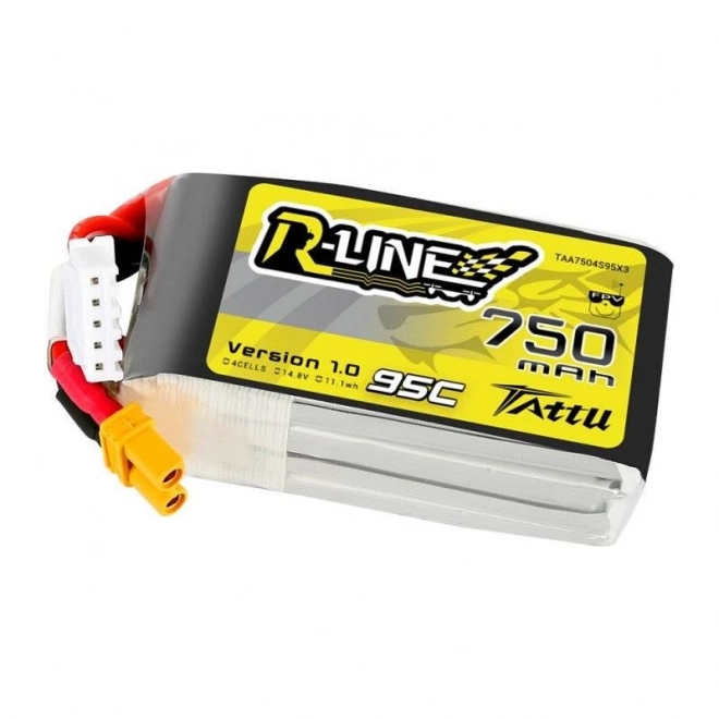 Baterie Tattu R-Line 750mAh 14,8V 95C 4S1P JST-XHR