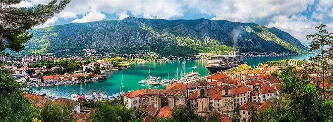 Panoramatické puzzle Kotor, Montenegro 500 ks