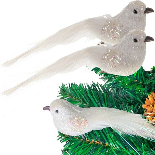 Vánoční ozdoby na stromeček - ptáčci 2ks. Ruhhy 22338