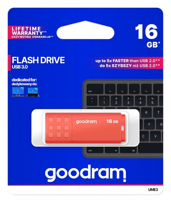 UME3 16GB USB 3.0 Flash disk oranžový