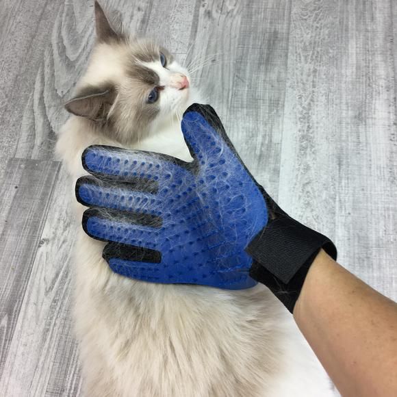 Vyčesávací rukavice – Modrá