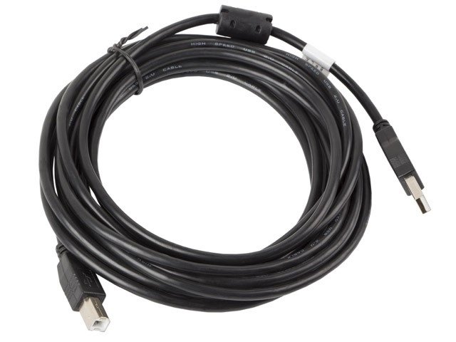 USB 2.0 AM-BM 5M feritový kabel černý