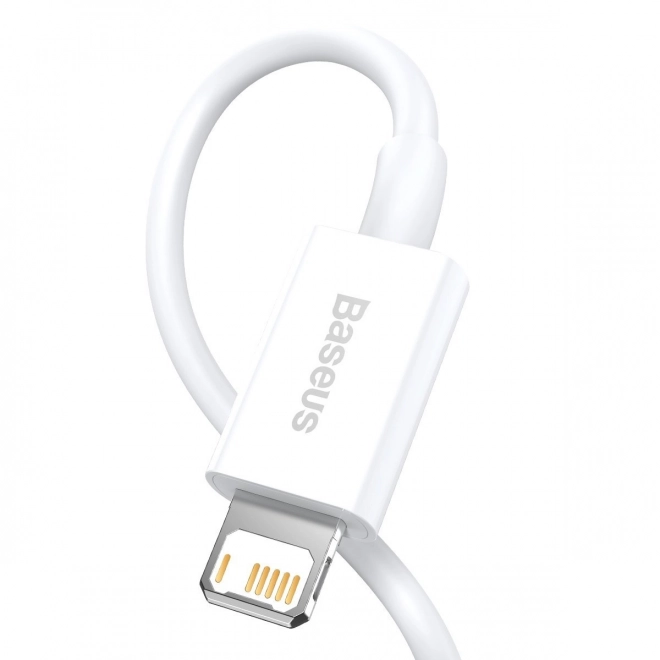 Kabel USB na Lightning řady Baseus Superior, 2,4 A, 1 m (bílý)