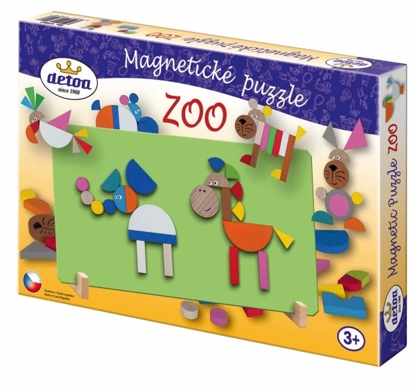 Magnetické puzzle ZOO v krabici 33x23x3,5cm