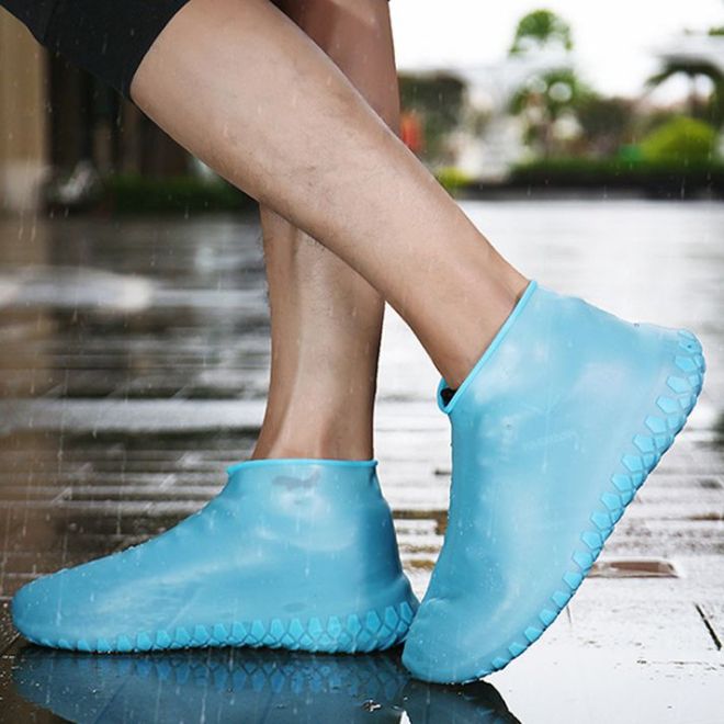 Gumové nepromokavé chrániče bot velikosti "35-39" - modrá