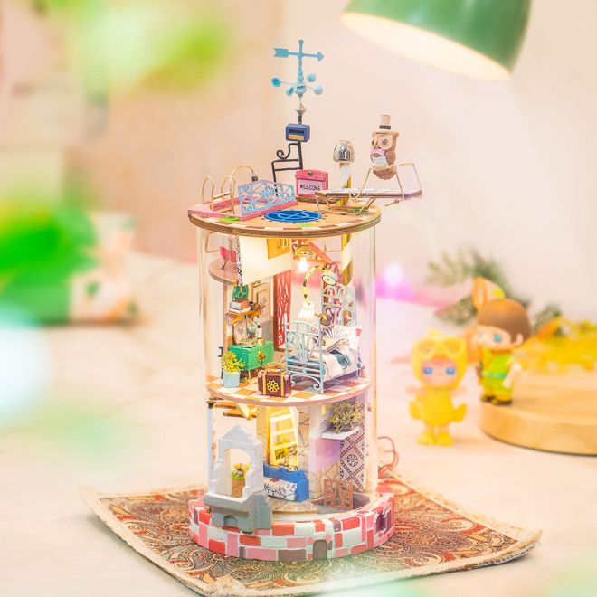Domeček s květinami - DIY miniaturní domek