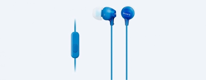 Sluchátka handsfree s mikrofonem MDR-EX15AP Blue